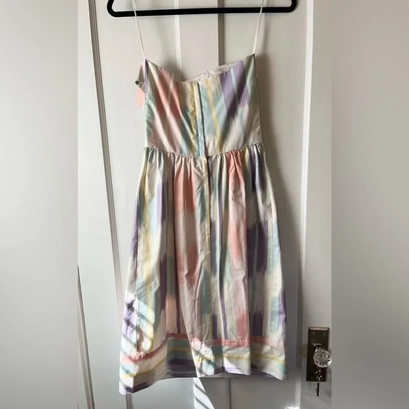 VINTAGE 80s Pastel Dress Blair Woolverton Size 6 - Picture 2 of 7